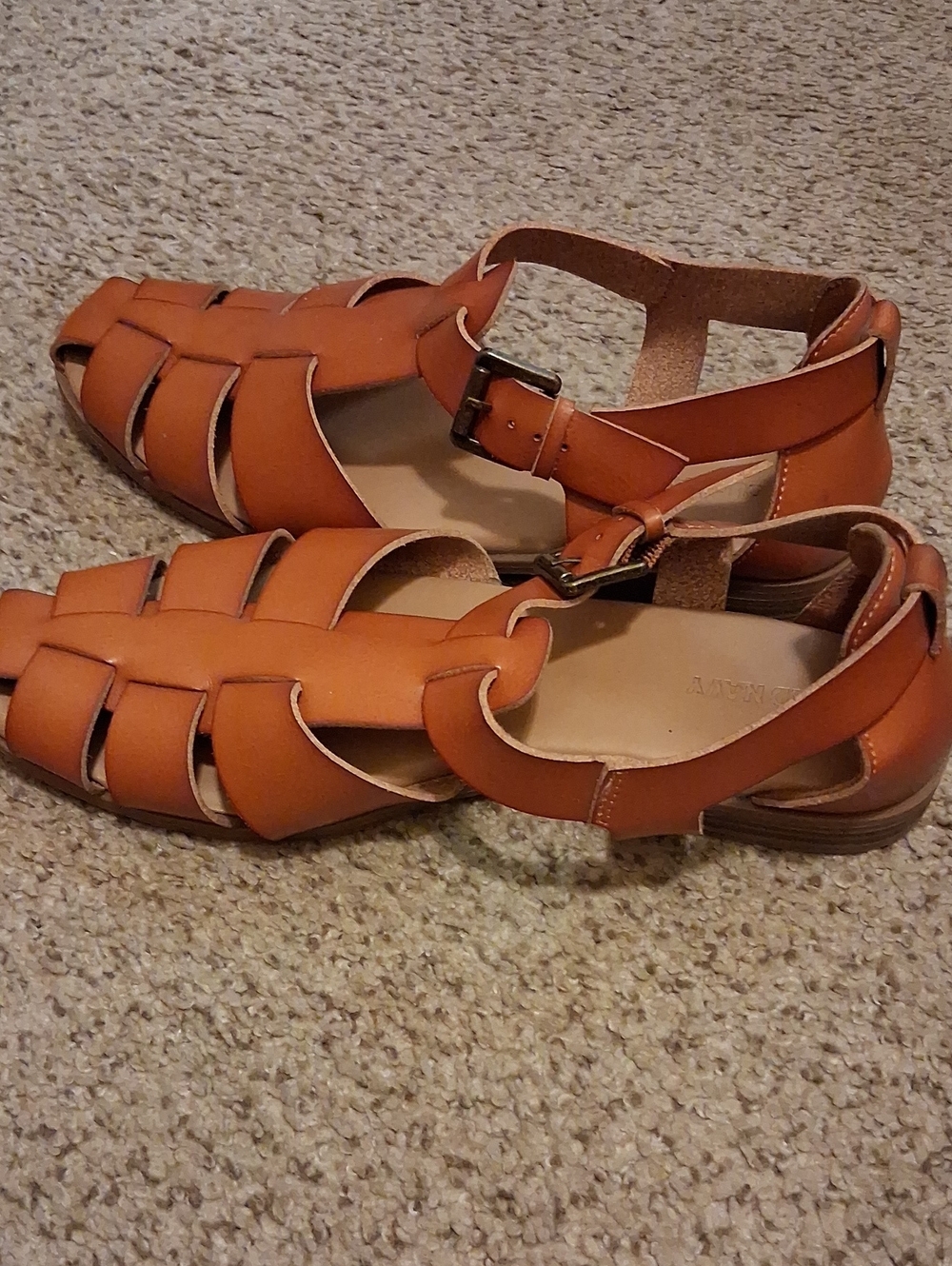 Old Navy Women's Tan-Brown Woven Fisherman Sandals